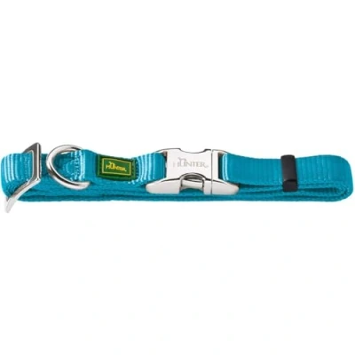 Abbildung von HUNTER VARIO BASIC ALU STRONG Halsung, Hundehalsband, Nylon, Aluminium Steckverschluss, M, petrol