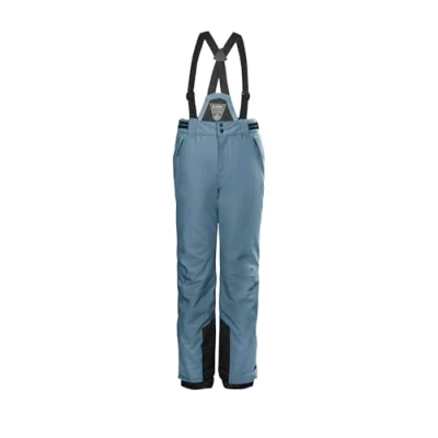 Abbildung von killtec Mädchen Skihose/Funktionshose mit abzippbarem Latz, Schneefang und Kantenschutz KSW 77 GRLS SKI PNTS, Jeansblau, 164, 37258 000