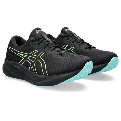 Abbildung von Asics Gelpulse 15 GTX Laufschuh Neutral, Herren, Größe: 44, Black/illuminate green Schuhe