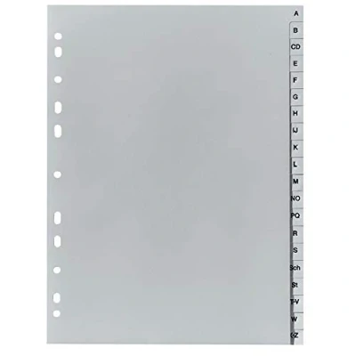 Abbildung von Herlitz 10843522 Eintragung A Z, 21 x 29,7 cm, PP, Eurolochung (A Z 15er Packung)