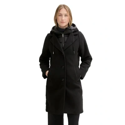 Abbildung von TOM Tailor 2IN1 LOOK Wintermantel, Damen, Größe: XL, Deep black