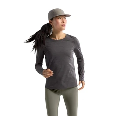 Abbildung von Arcteryx Taema Crew LS W Damen (Schwarz XL Größe) Langlaufbekleidung