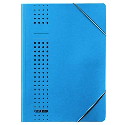 Abbildung von ELBA Eckspanner Mappe chic, für A4, aus Karton, blau, 25er Pack