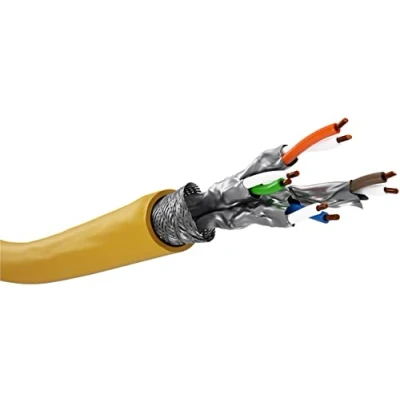Abbildung von goobay 61128 CAT 8.1 Verlegekabel 8 Netzwerkkabel/LAN Kabel Installation Highspeed 40Gbits Datenkabel mit S/FTP PiMF Schirmung / 100M