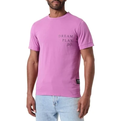 Abbildung von Key Largo PLAN Round Tshirt print, Herren, Größe: XL, Mulberry