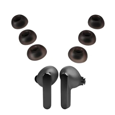 Abbildung von kwmobile 6x Ersatzpolster für JBL Live Pro 2 TWS HiFi Kopfhörer (Silikon Ersatz Ohrpolster In Ear Headphones Polster)