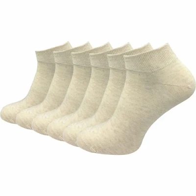Abbildung von GAWILO Sneakersocken aus 100% Baumwolle für Damen in weiß &amp; schwarz (6 Paar) ohne drückende Naht über den Zehen atmungsaktiv absolut blickdicht