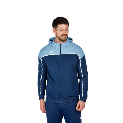 Abbildung von Erima Unisex Kinder „CHANGE by erima&quot; Trainingsjacke mit Kapuze, new royal/schwarz/weiß, 164