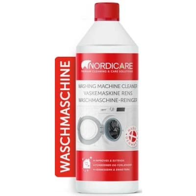 Abbildung von Nordicare [1L] Waschmaschinenreiniger flüssig &amp; extra stark Waschmaschinen Reinigung effektiv gegen Schmutz Geruch Waschmaschine Hygiene Reiniger