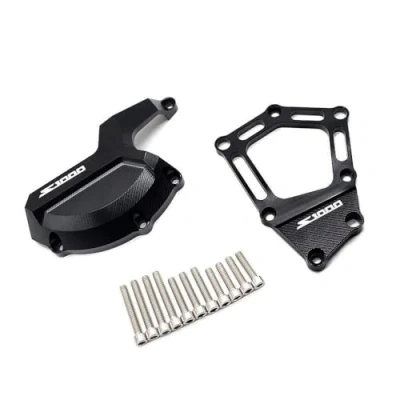 Abbildung von S1000RR S1000XR S1000R Motorrad CNC Aluminium Motor Abdeckung für 2014 2015 2009 2016 (Schwarz)
