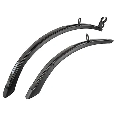 Abbildung von M Wave Unisex Adult MUD MAX F+R ADJ S Schutzblech Set für 20&quot; 24&quot;, Schwarz