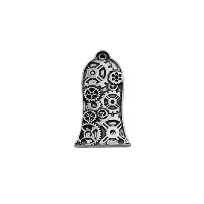 Abbildung von Guyker Gitarrenkopfabdeckung mit 3 Löchern, Zinklegierung, Halsstababdeckung für GIB LP Style Gitarrenzubehör, Getriebemuster JA3001, Antik Silber, 1 Stück