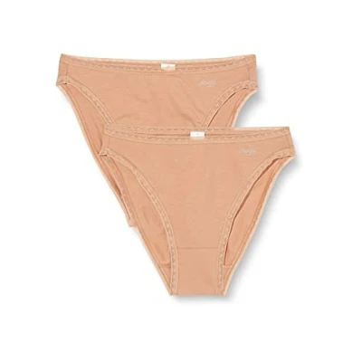 Abbildung von Sloggi GO TAI 2 PACK Slip, Damen, Größe: XS, Nostalgic brown