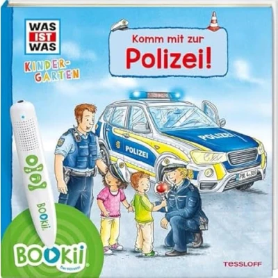 Abbildung von BOOKii® WAS IST Kindergarten Komm mit zur Polizei! (BOOKii / Antippen, Spielen, Lernen)