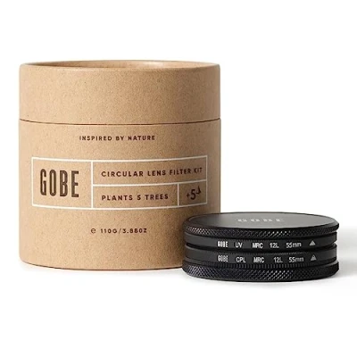 Abbildung von GOBE Filterset für Objektiv 55 mm UV + zirkulär polarisiert (CPL) (1Peak)
