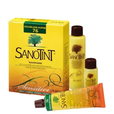 Abbildung von SANOTINT® Haarfarbe sensitive ?light? Nr. 76 ?Goldblond Kupfer? (0.12 L)