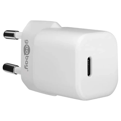 Abbildung von Goobay 59716 USB C Ladegerät Nano / 30w Power Delivery Netzteil für iPhone 14 IPad Pro/Magsafe/AirPods Pro/Samsung Galaxy Series/Google Pixel 5/4 3