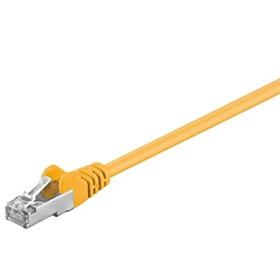 Abbildung von Goobay 3 Stück Netzwerkkabel Cat 5e F/UTP CCA 50 cm gelb