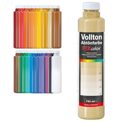 Abbildung von Decotric Decolor Bunte Wandfarbe Elfenbein 750 ml I Dispersionsfarbe für dekorative Anstriche und wasserbasierten Materialien Hohe Farbkraft &amp; Ergiebigkeit