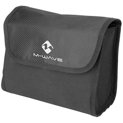 Abbildung von M Wave Unisex Erwachsene Utrecht Travel Eco Lenkertasche, Schwarz, 220 x 160 100 mm (LxHxW)