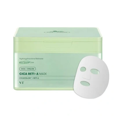 Abbildung von VT COSMETICS CICA Reti A Mask Sheet 30 Pcs, Retinol Complex for Daily Care 11.83oz (350g)
