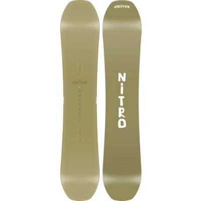 Abbildung von Nitro Herren Snowboard BASHER Board &#039;25, Quiver Series, Asymmetrical Twin Shape, Flat Camber, All Mountain, Wide, 158