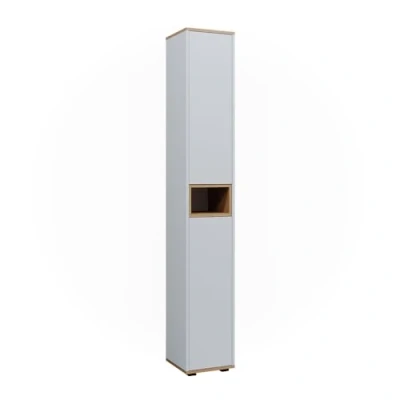 Abbildung von Vicco Hochschrank Didi, Weiß/Artisan, 30 x 192 cm mit 2 Türen