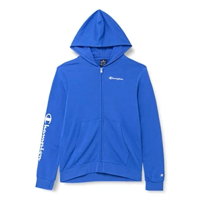 Abbildung von Champion Kinder und Jugendliche Legacy American Classics Ultra Light Powerblend Terry Full Zip Kapuzenpullover, Kobaltblau, M