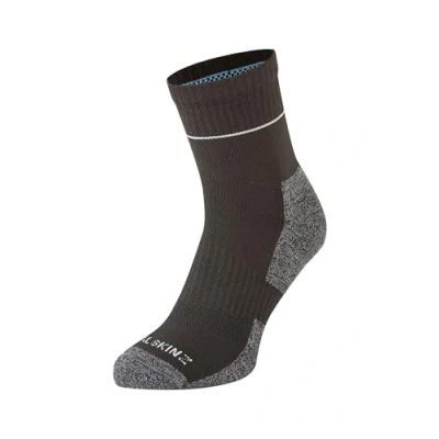 Abbildung von SEALSKINZ Morston Solo Allwetter Socken, schnell trocknend, schwarz grau, Größe L