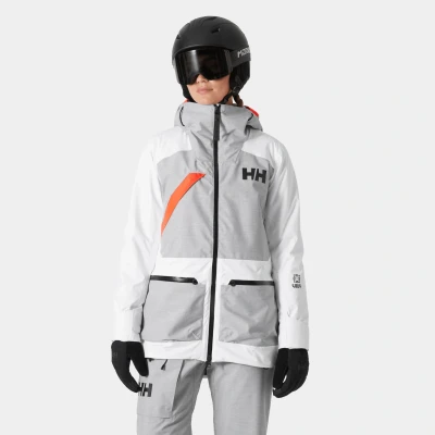 Abbildung von Helly Hansen Whitewall Lifaloft 3.0 Jacket Skijacke, Damen, Größe: Small, White