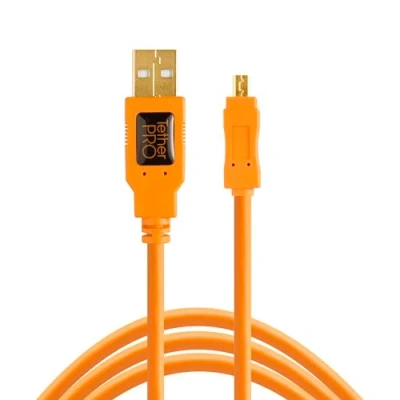 Abbildung von USB Kabel TetherPro 2.0 A/Mini B 8 polig 15 &#039;Org [tet cu8015 org]
