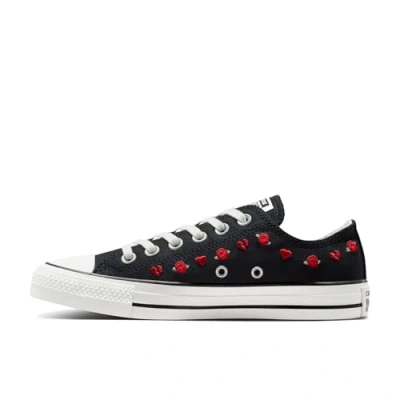 Abbildung von Converse Chuck Taylor ALL STAR Sneaker low, Damen, Größe: 35, Black/red/egret Textil