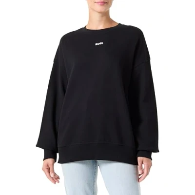 Abbildung von BOSS Eteia Small LOGO Sweatshirt, Damen, Größe: Large, Black
