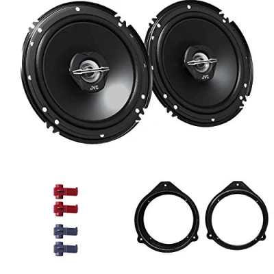 Abbildung von JVC CS J620X Auto Lautsprecher 16,5 cm mit Einbauset kompatibel Audi A4 B6 (8E) 2000 2004 Türen vorne/hinten 600 W 165mm 2 Wege Koax