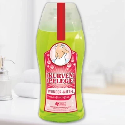 Abbildung von Spaß Duschbad Duschgel Shampoo Kurvenpflege Geschenk für Frauen Geburtstagsgeschenk mit Zahlen zum runden Geburtstag