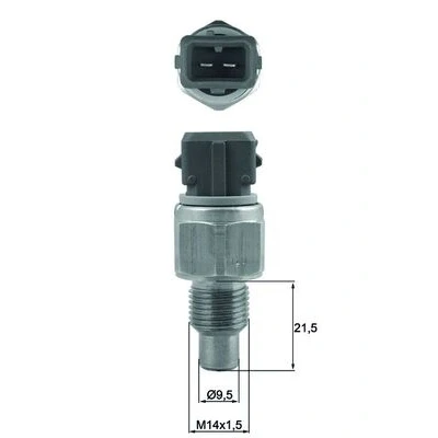 Abbildung von MAHLE ORIGINAL TSE 32 Kühlmitteltemperatursensor PEUGEOT: 306 Cabrio, 106 II Schrägheck, CITROËN: Berlingo / First I