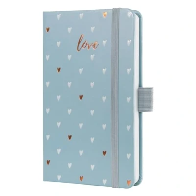 Abbildung von SIGEL J5334 Wochenkalender Jolie 2025, Grey Love, ca. A6, grau, Hardcover, Gummiband, Stiftschlaufe, Einstecktasche, 174 Seiten, vegan, aus nachhaltigem Papier, Terminplaner
