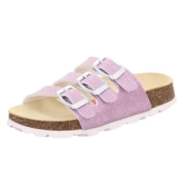 Abbildung von Superfit Mädchen FUSSBETTPANTOFFEL Hausschuhe, LILA 8500