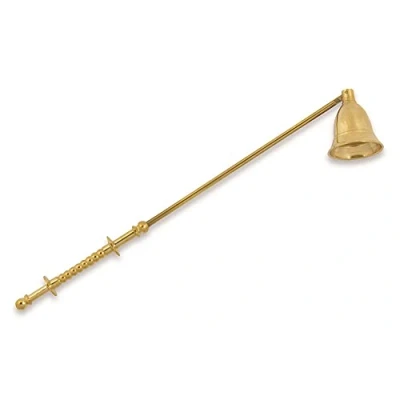 Abbildung von Riffelmacher Kerzenlöscher 25cm 11999 Gold Schöner Metall Löschhut Dämpfer Löschhorn für Kerzen Weihnachten Adventszeit Weihnachtszeit Winter