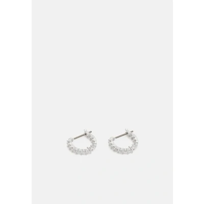 Abbildung von Swarovski Vittore MINI HOOP Ohrringe silvercoloured, Damen, Größe: One Size, Silver coloured