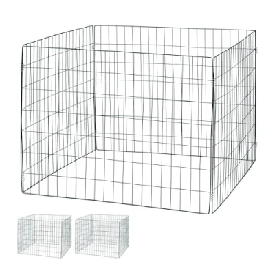 Abbildung von relaxdays Komposter Metall 3er Set, BxTxH: 90x90x70 cm