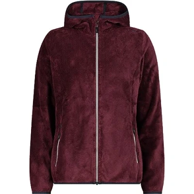Abbildung von CMP Damenjacke mit fester Kapuze, Burgund, L