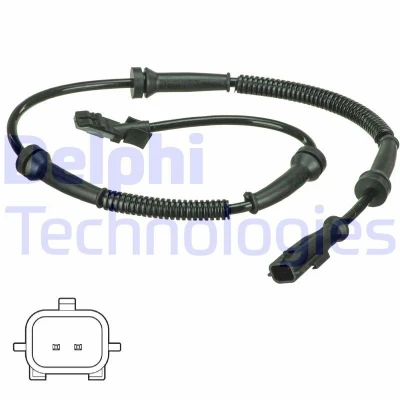 Abbildung von DELPHI SS20572 ABS Sensor aktiver OPEL: Vivaro A Kastenwagen, Combi, Pritsche / Fahrgestell