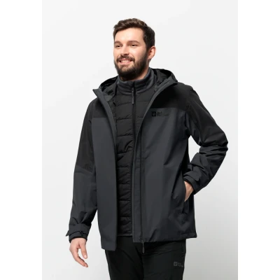 Abbildung von Jack Wolfskin Glaabach 3IN1 Hardshelljacke, Herren, Größe: Medium, Black