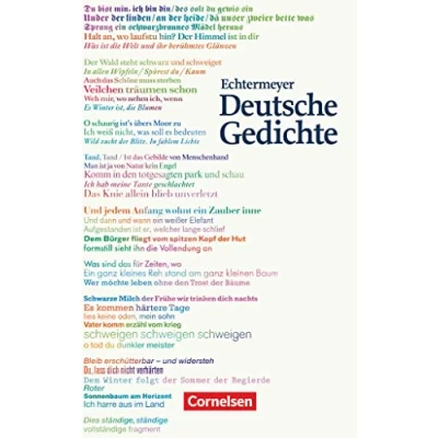 Abbildung von Echtermeyer: Deutsche Gedichte: Von den Anfängen bis zur Gegenwart