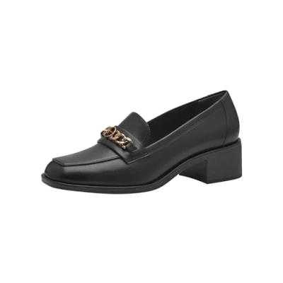 Abbildung von Tamaris Trotteur Slipper, Damen, Größe: 39, Black Leder