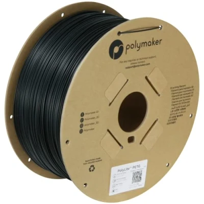 Abbildung von Polymaker PB01043 Filament PETG hitzebeständig, hohe Zugfestigkeit 1.75mm 3000g Schwarz PolyLite™