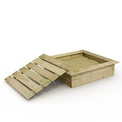 Abbildung von PowerPit Sandkasten mit Deckel für den Garten