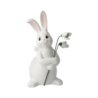 Abbildung von Goebel Hasenfigur Hase Lovely Snow Bells White Ostern