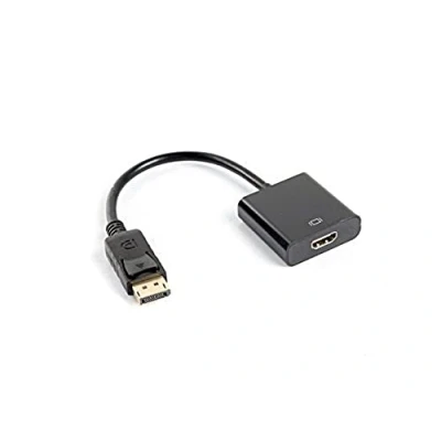 Abbildung von Lanberg AD 0009 BK, 0,1 m, DisplayPort, HDMI Typ A (Standard), Männlich, Weiblich, Gold